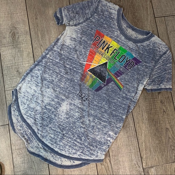 Pink Floyd Dark Side of The Moon World Tour Burn Out T-Shirt Large - Picture 1 of 5